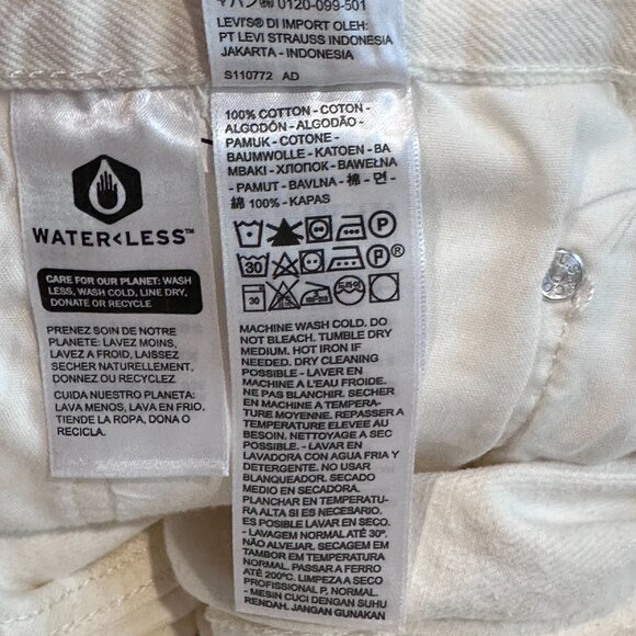 Levi’s Jeans 501 Premium White High Rise Straight Leg Boho Sz 31 #PC9-36200-0216 - Picture 16 of 16